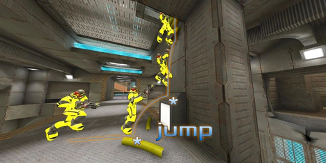 Ramp Jump to ladder leading to Mega Health on Glowplant